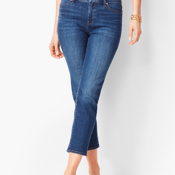 Talbots Denim - Talbots > Flawless Five-Pocket Straight Crop Jeans